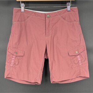 Mountain Hardwear Women's Hiking Cargo Shorts Size 8 Dusty Pink Camping Outdoor